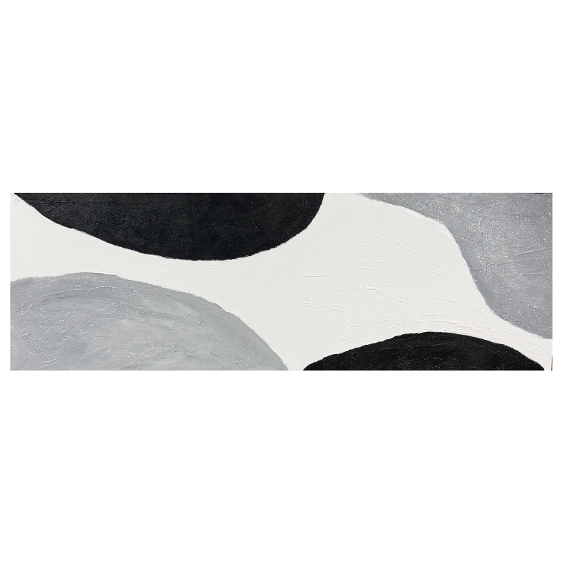 Cuadro abstracto MAREA GRIS Carlos Altisent 150x50cm
